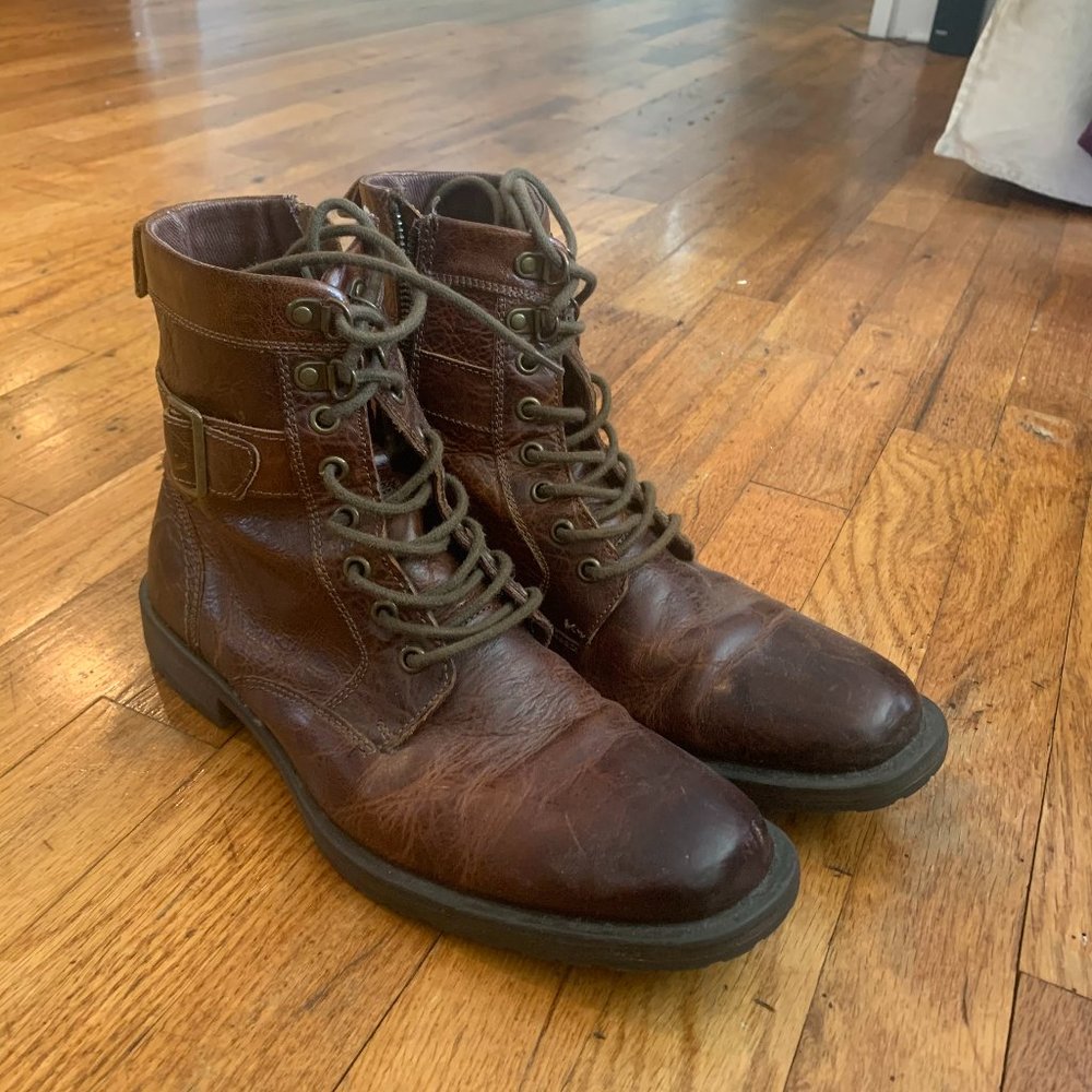 Men's Brown Leather Boots from Aston Gray LIKE NEW